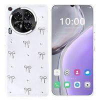 Tecno Camon 30 Kılıf Airbag Tasarımlı Simli Şeffaf Zore Kutup Kapak