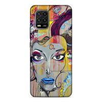 Xiaomi Mi 10 Lite Kılıf Grafiti Posion Arka Kapak Silikon Koruma Full Koruyucu