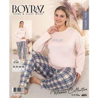 Boyraz 0165 Kadın Sandy Battal Uzun Kol Pijama Takımı
