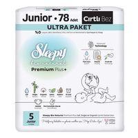 Sleepy Sleepy Bio Natural Bebek Bezi Ultra Paket 5 Beden 78 Adet