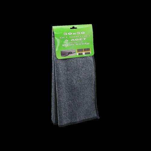 Çift Taraflı Mikrofiber & Tel Bez 4'lü (30x30 cm) - Zor Kir İçin