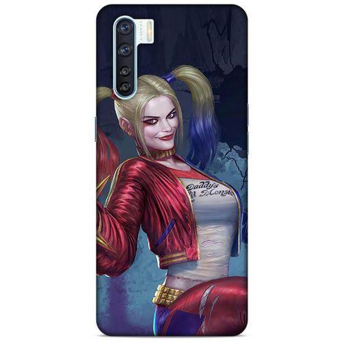 Oppo A91 Uyumlu Kılıf Harley Quinn (9) Kılıf Gri