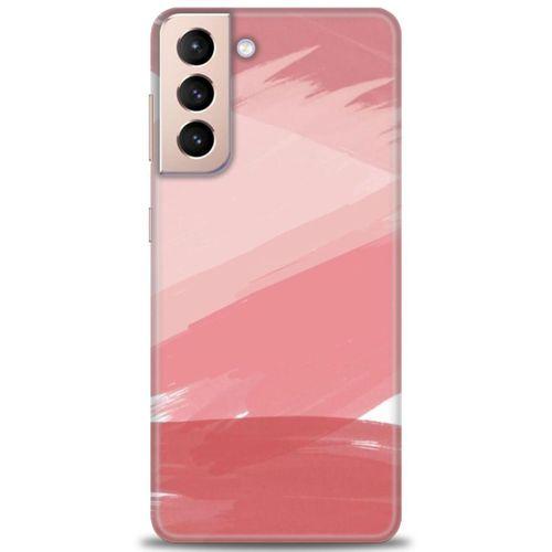 Samsung Galaxy S21 FE Kılıf HD Baskılı Kılıf - Pembe Palet + Tam Ekran Koruyucu