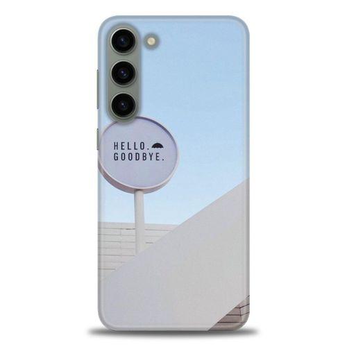 Samsung Galaxy S23 Plus Kılıf HD Baskılı Kılıf - Hello GoodBye + Tam Ekran Koruyucu