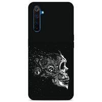 Lopard Oppo Realme 6 Pro Uyumlu Kılıf Tattoo's (9) Kılıf Beyaz Siyah