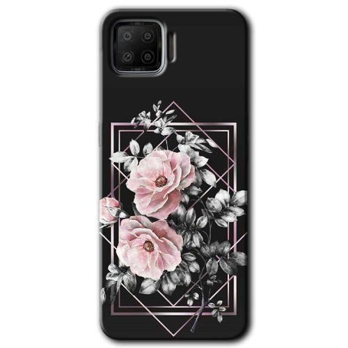 Oppo A73 Kılıf Baskılı Arka Kapak - Retro Çiçek 1 +Tam Ekran Koruyucu