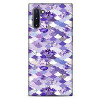 Samsung Galaxy Note 10 Kılıf Pastel Renkler (15) Antişok Kılıf Mor Beyaz