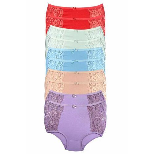 10 Adet Kenar Dantelli Toparlayıcı Yüksek Bel Bato Külot