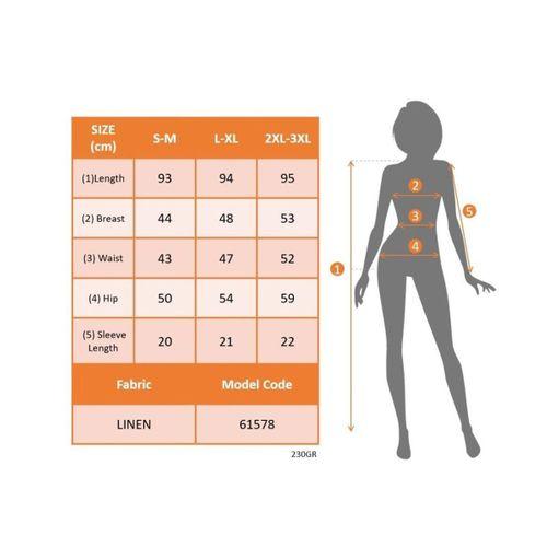 Kadın Kısa Kollu Yakası Açık Fermuarlı Cep Detaylı Ithal Keten Elbise