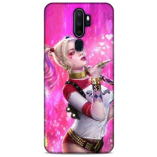 Oppo A5 2020 Uyumlu Kılıf Harley Quinn (4) Koruma Kılıfı Fuşya