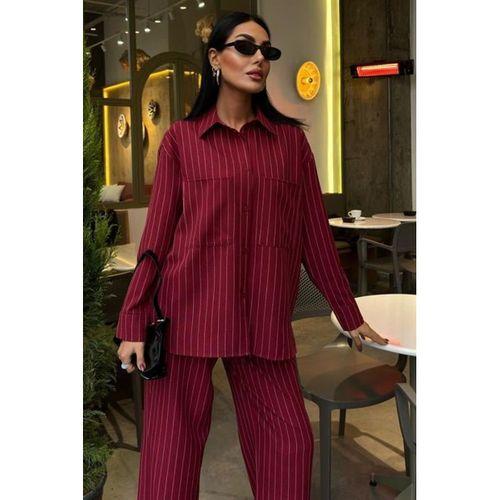 Palazzo Pantolonlu Çizgili Takım 10092