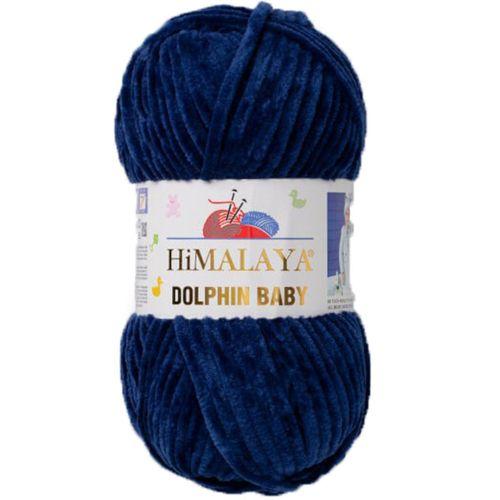 Himalaya Dolphin Baby Kadife Örgü İpi 80321 - Lacivert