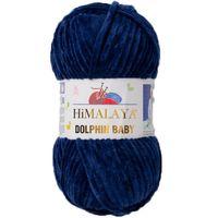 Himalaya Dolphin Baby Kadife Örgü İpi 80321 - Lacivert