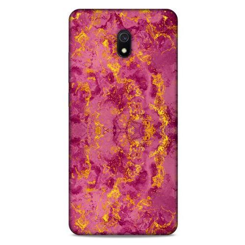 Mermer Desenli (35) Tema Fit Design Kılıf Burgonya Xiaomi Redmi 8A Kılıf