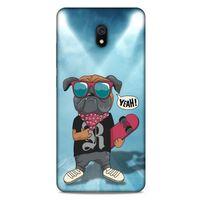 Xiaomi Redmi 8A Kılıf Köpek Kıyafetleri (4) Koruma Kılıfı Bulldog Fular