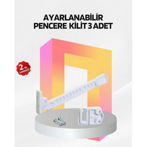 Cam Pencere Güvenlik Kilidi Açılma Sınırlayıcı At 3 Adet