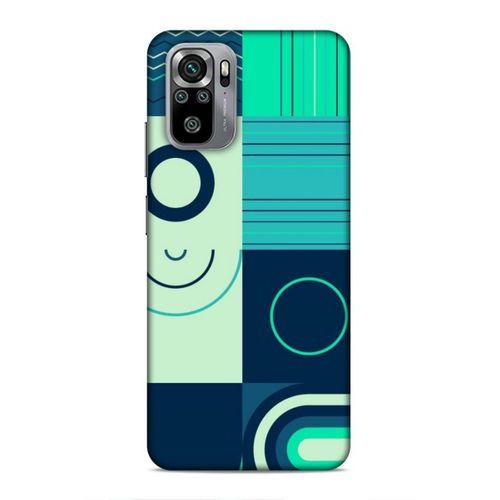Xiaomi Redmi Note 10 Uyumlu Kılıf Insomnia (10) Full Koruma Kılıfı Yeşil Lacivert