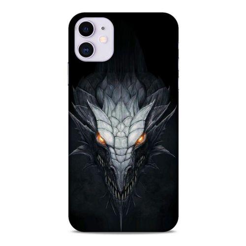 Apple Iphone 11 Kılıf Dragons (13) Silikon Kap Gri Ejderha