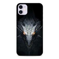 Apple Iphone 11 Kılıf Dragons (13) Silikon Kap Gri Ejderha