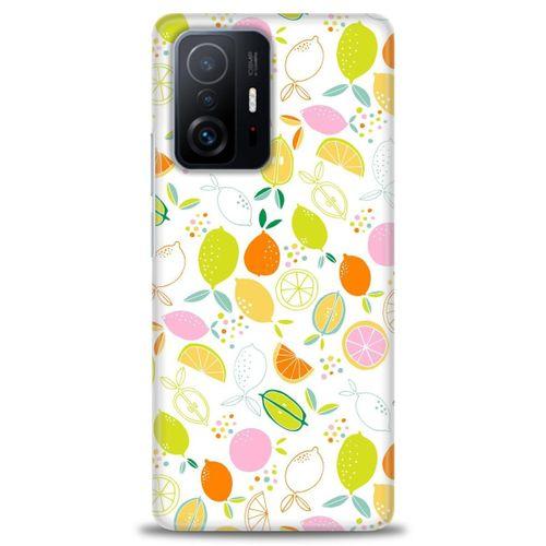 Xiaomi Mi 11T Pro Kılıf HD Baskılı Kılıf - Renkli Limonlar + Tam Ekran Koruyucu