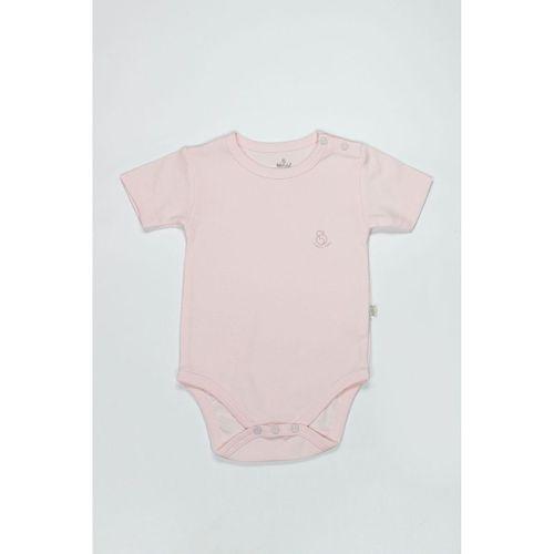 Bistyle Bistyle Organik Natural Basic Style Yarım Kol Body BS17103 Pembe