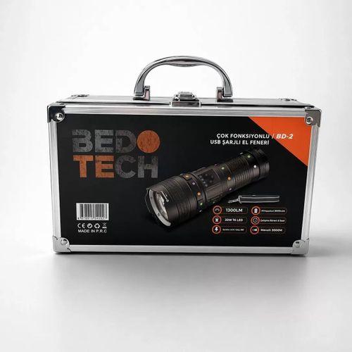 Bedotech Bd-2 30w Tg Led Alüminyum Alaşımlı Zoomlu Type-c Şarjlı El Feneri