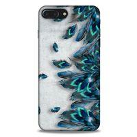 Apple Iphone 8 Plus Kılıf Desenli Özel Seri Tüyler (41) Tank Kılıf