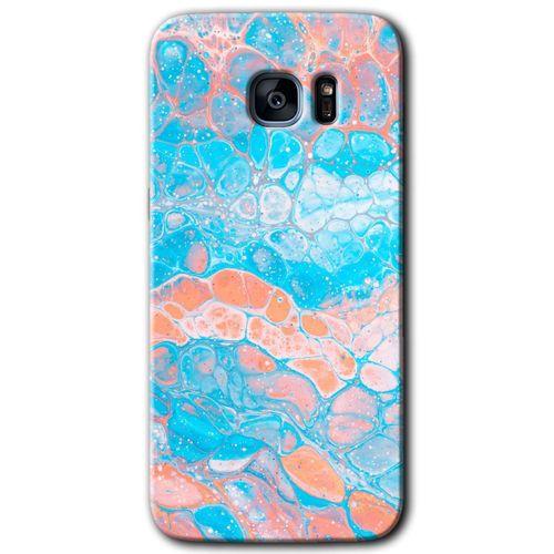 Samsung Galaxy S7 Edge Kılıf HD Desen Baskılı Arka Kapak - Bubbles 1