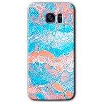 Samsung Galaxy S7 Edge Kılıf HD Desen Baskılı Arka Kapak - Bubbles 1