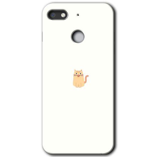 General Mobile GM 8 Go HD Baskılı Kılıf + 9D Tam Ekran Koruyucu - Cat Minimalism