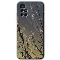 Potkal Hediye Fabrikası Xiaomi Redmi 10 Kılıf HD Desen Baskılı Arka Kapak - Branches Flowers