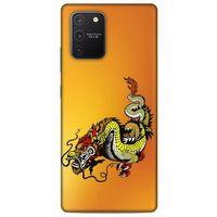 Samsung Galaxy S10 Lite Kılıf Dragons (28) Arka Kapak Tatoo Sarı Ejderha