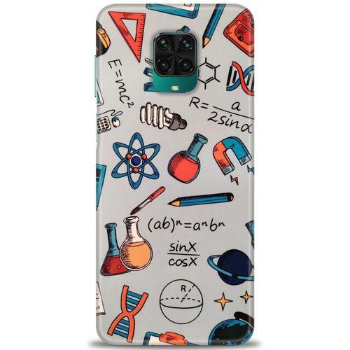 Xiaomi Redmi Note 9 Pro Kılıf HD Baskılı Kılıf - Formüller + Tam Ekran Koruyucu