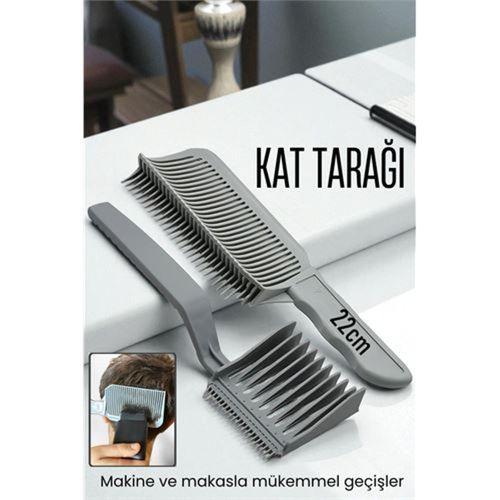 Uzun Kat Tarağı Kavisli Kontur Geçiş Kat Kesim Kesim Tarağı 2 li SET Kuaför Berber