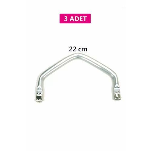 Gizli Metal Çanta Bursu – 3 Adet - 22 cm - Metal Çanta Aparatı Çanta Aksesuarı