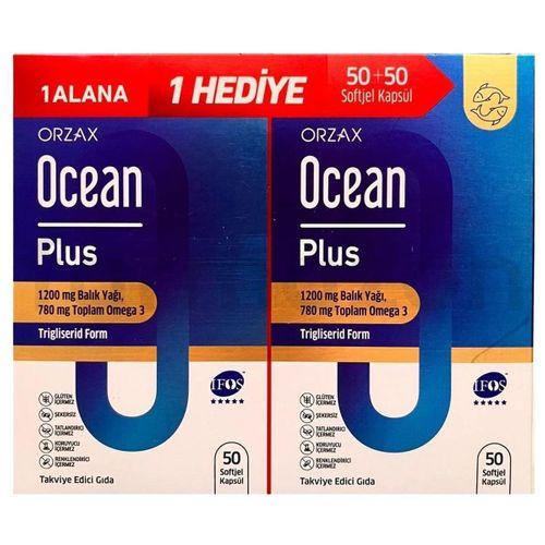 ORZAX Ocean Plus 1200 mg 50+50 Softjel Kapsül - 1 Alana 1 Hediye 850081345190