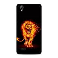 Lopard Vestel Venüs V5 Uyumlu Kılıf FireX (20) Koruyucu Kılıf Ateşli Aslan
