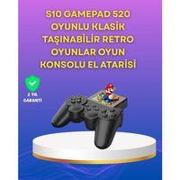 2.4 İnç Ekranlı 500 Oyunlu Taşınabilir Retro Oyun Konsolu, Şarjlı El Tipi Mini