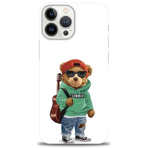 iPhone 13 Pro Max Kılıf HD Baskılı Kılıf - Teddy Bear + Tam Ekran Koruyucu