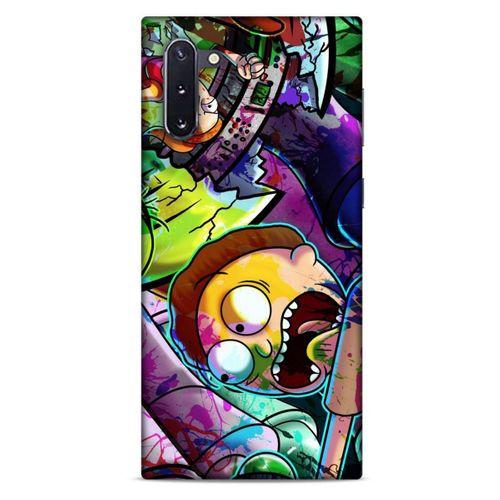 Samsung Galaxy Note 10 Uyumlu Kılıf Rick And Morty (41) Tank Kılıf Story Train Rick