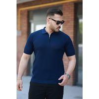 Erkek Fermuarlı Yakalı Kısa Kollu Tshirt