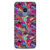 Graffitix (8) Desenli Silikon Kapak Samsung Galaxy S9 Kılıf