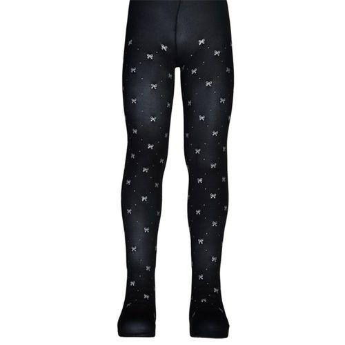 Kız Çocuk Mus Çorap Sim Baskılı Fiyonk Desenli Mokro 50 Den Dore - FLR793