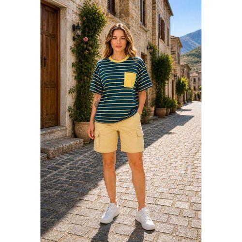 ALEXANDERGARDI Cep Detaylı Çizgili T-shirt