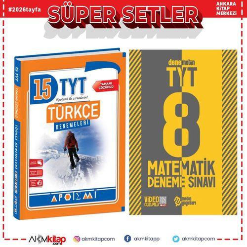 Apotemi TYT Türkçe ve Metin Matematik Deneme Seti 2 Kitap