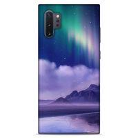 Lopard Samsung Galaxy Note 10 Plus Uyumlu Kılıf Gece'S (32) Soft Silikon Kılıf Norveç Kuzey Işıkları
