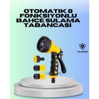 Ayarlanabilir Basınçlı 8 Modlu Bahçe Sulama Tabancası Hortum Atı