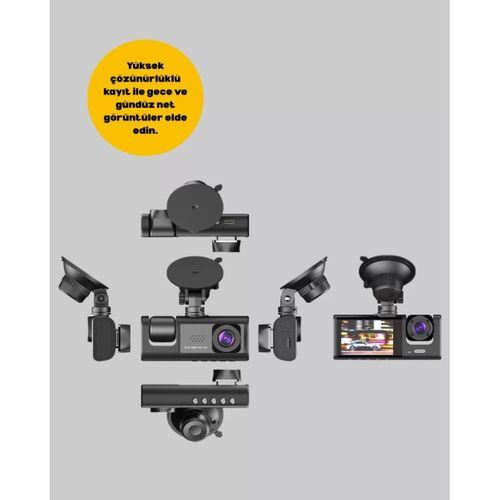 Full Hd Araç Kamerası  Çift Yönlü Kayıt Ve Darbe Sensörü