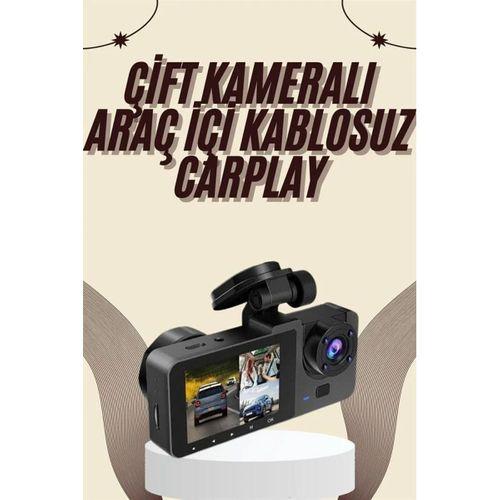 Gece Görüşlü Dvr 3 Lensli Araç İçi Sürüş Kamerası Video Kaydedici
