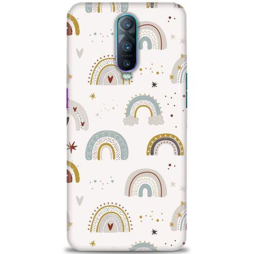 Oppo RX17 Pro Kılıf HD Baskılı Kılıf - Gökkuşağı + Tam Ekran Koruyucu